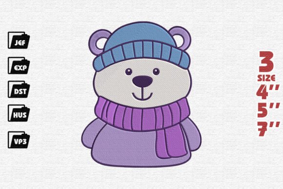 Cute Winter Bear: A Holiday Embroidery Review