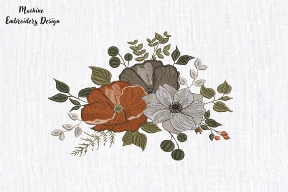 Fall Flowers Poppies and Leaves Review