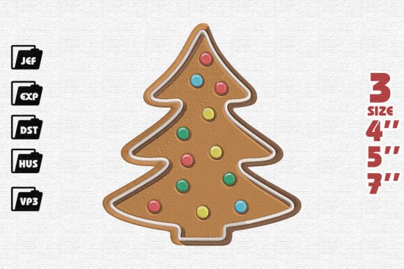 Gingerbread Tree Cookie: A Festive Embroidery Review
