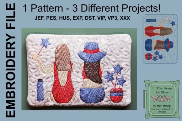 Patriotic Girls Mug Rug: A Designer’s Review