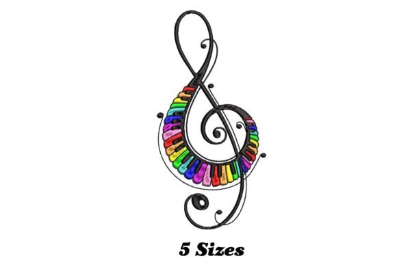 Piano Musical Notes: A Charming Design for Handmade Gifts